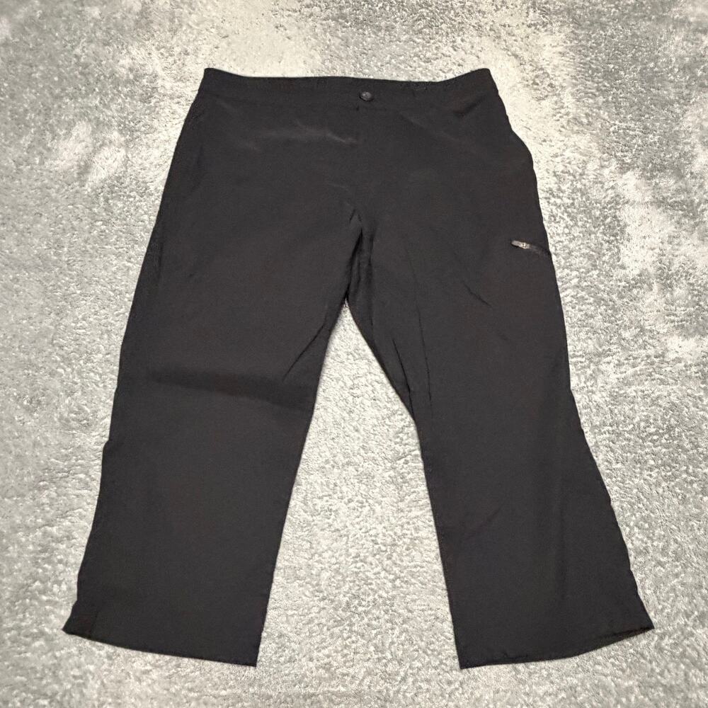 Eddie Bauer Pants Capri Women’s 10 (32x20) Black Nylon Hiking Performance Gorp